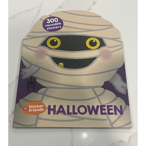 Other - Sticker Friends Halloween Sticker Story Book W/300 Reusable Stickers Ages 3+ NEW